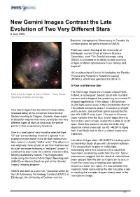 New Gemini Images Contrast the Late Evolution of Two Very Different Stars 5 June 2006