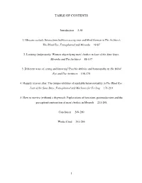 Table of Contents
