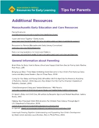 Additional Resources