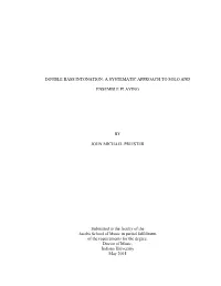 Double Bass Intonation: a Systematic Approach to Solo And