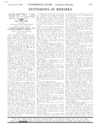 Extensions of Remarks E71 EXTENSIONS of REMARKS