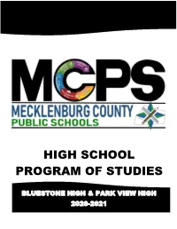 High School Program of Studies
