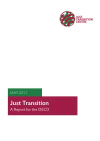 Just Transition a Report for the OECD