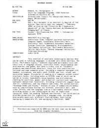 Tools for Language Programs. ICEM Technical Information Bulletin No. 19