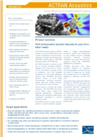 ACTRAN Acoustics the Most Efficient Solution for Predicting Acoustic Radiation