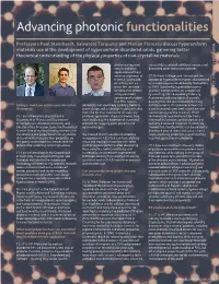 Advancing Photonic Functionalities