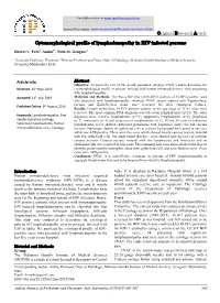 Cytomorphological Profile of Lymphadenopathy in HIV-Infected Persons