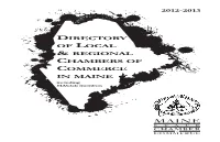 Directory of Local & Regional Chambers of Commerce in Maine