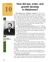 How Did Law, Order, and Growth Develop in Oklahoma?