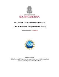 Lab 16: Random Early Detection (RED)