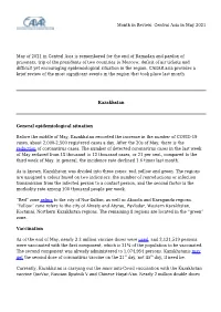 Month in Review: Central Asia in May 2021