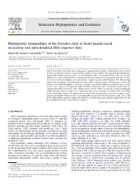Phylogenetic Relationships of the Dactyloa Clade of Anolis Lizards Based on Nuclear and Mitochondrial DNA Sequence Data
