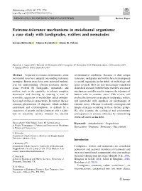 A Case Study with Tardigrades, Rotifers and Nematodes