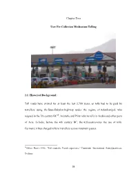 Chapter Two User Fee Collection Mechanism-Tolling