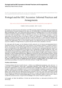 Informal Practices and Arrangements Written by Pedro Ponte E Sousa