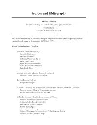 Sources and Bibliography