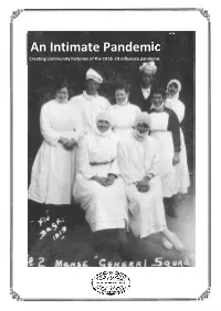 An Intimate Pandemic Creating Community Histories of the 1918–19 Influenza Pandemic