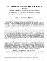 Can Composting Solve Specified Risk Material Issues? Shanwei Xu1, Tim Reuter2, Kim Stanford2 and Tim A