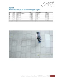 DS.601 Structural Design of Pavement Upper Layers