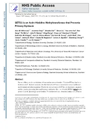 SETD3 Is an Actin Histidine Methyltransferase That Prevents Primary Dystocia