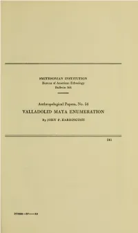 Valladolid Maya Enumeration