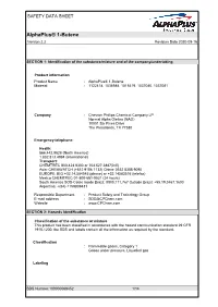Alphaplus® 1-Butene Version 2.2 Revision Date 2020-09-16