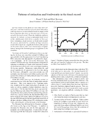 Patterns of Extinction and Biodiversity in the Fossil Record