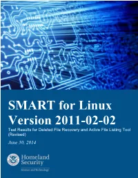 SMART for Linux Version 2011-02-02