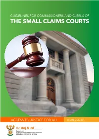 The Small Claims Courts 1
