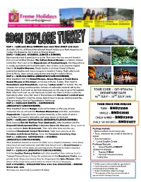 Tour Code – Git-Ist150716 Departure Date 16Th July