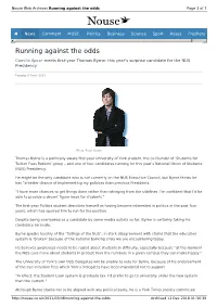 Running Against the Odds | Nouse