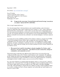 Docket ID OCC-2020-0026 NYS Legislators 2020.09.03