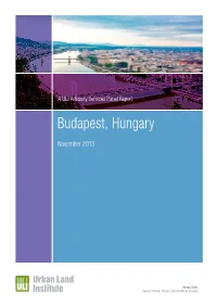 Urban Development in Budapest - a ULI Report