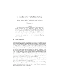 A Searchable-By-Content File System