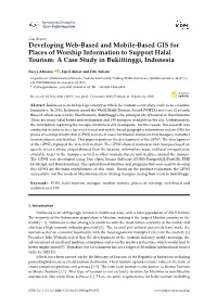Developing Web-Based and Mobile-Based GIS for Places of Worship Information to Support Halal Tourism: a Case Study in Bukittinggi, Indonesia
