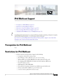 Ipv6 Multicast Layer 3 Features