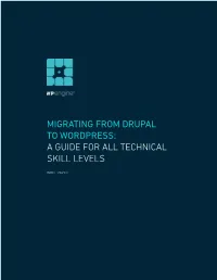 Migrating from Drupal to Wordpress: a Guide for All Technical Skill Levels