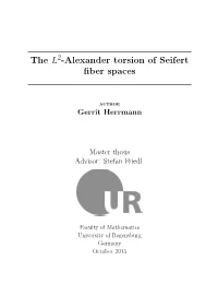 The L -Alexander Torsion of Seifert Fiber Spaces