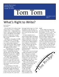 What's Right to Write?