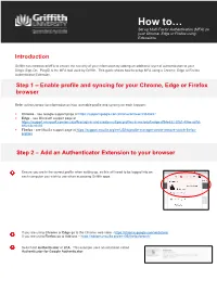 How to Install MFA Browser Authenicator Extension