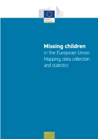 Missing Children in the European Union Mapping, Data Collection and Statistics