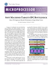Soft Machines Targets Ipcbottleneck