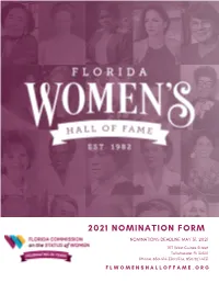 2021 Nomination Form
