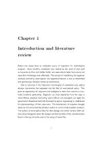 Chapter 1 Introduction and Literature Review
