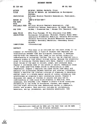 Cycles of Nature. an Introduction to Biological Rhythms. INSTITUTION National Science Teachers Association, Washington, D.C