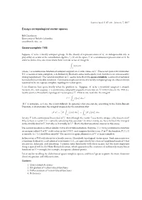 Essays on Topological Vector Spaces Quasi-Complete