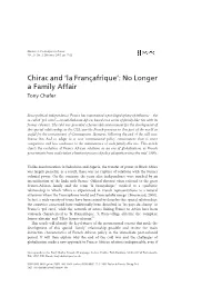 Chirac and ‘La Franc¸Afrique’: No Longer a Family Affair Tony Chafer