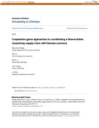 Cooperative Game Approaches to Coordinating a Three-Echelon Closed-Loop Supply Chain with Fairness Concerns