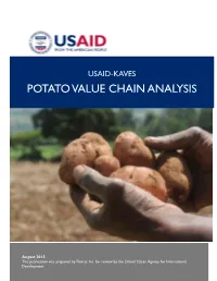 Potato Value Chain Analysis