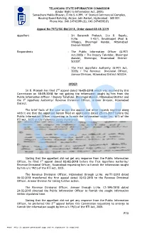 (Under Right to Information Act, 2005) Samachara Hakku Bhavan, D.No.5